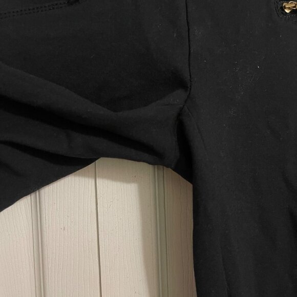 Ann Taylor Womens Black Stretch Pull On Zipper Pockets Skinny Trouser Pants XXSP - Picture 6 of 8